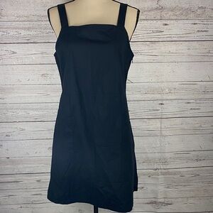 Eileen Fisher Elegant Black Sleeveless Dress made of Organic Cotton Size PS